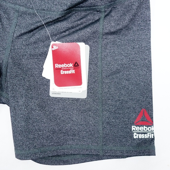 New Reebok Crossfit Chase Mid Gray Shorts - Picture 2 of 7